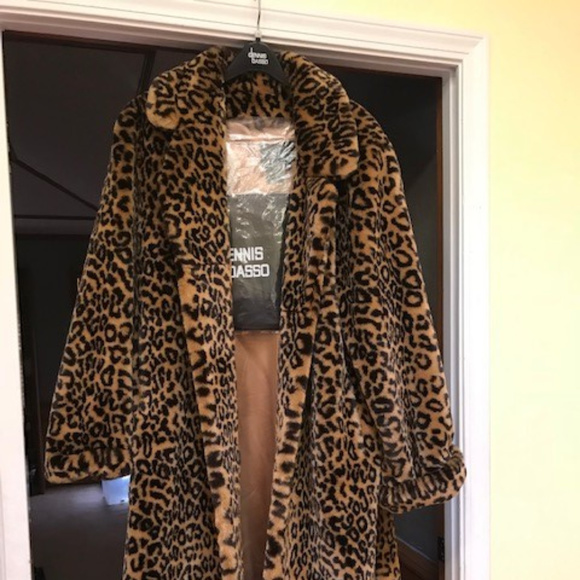 dennis basso leopard jacket